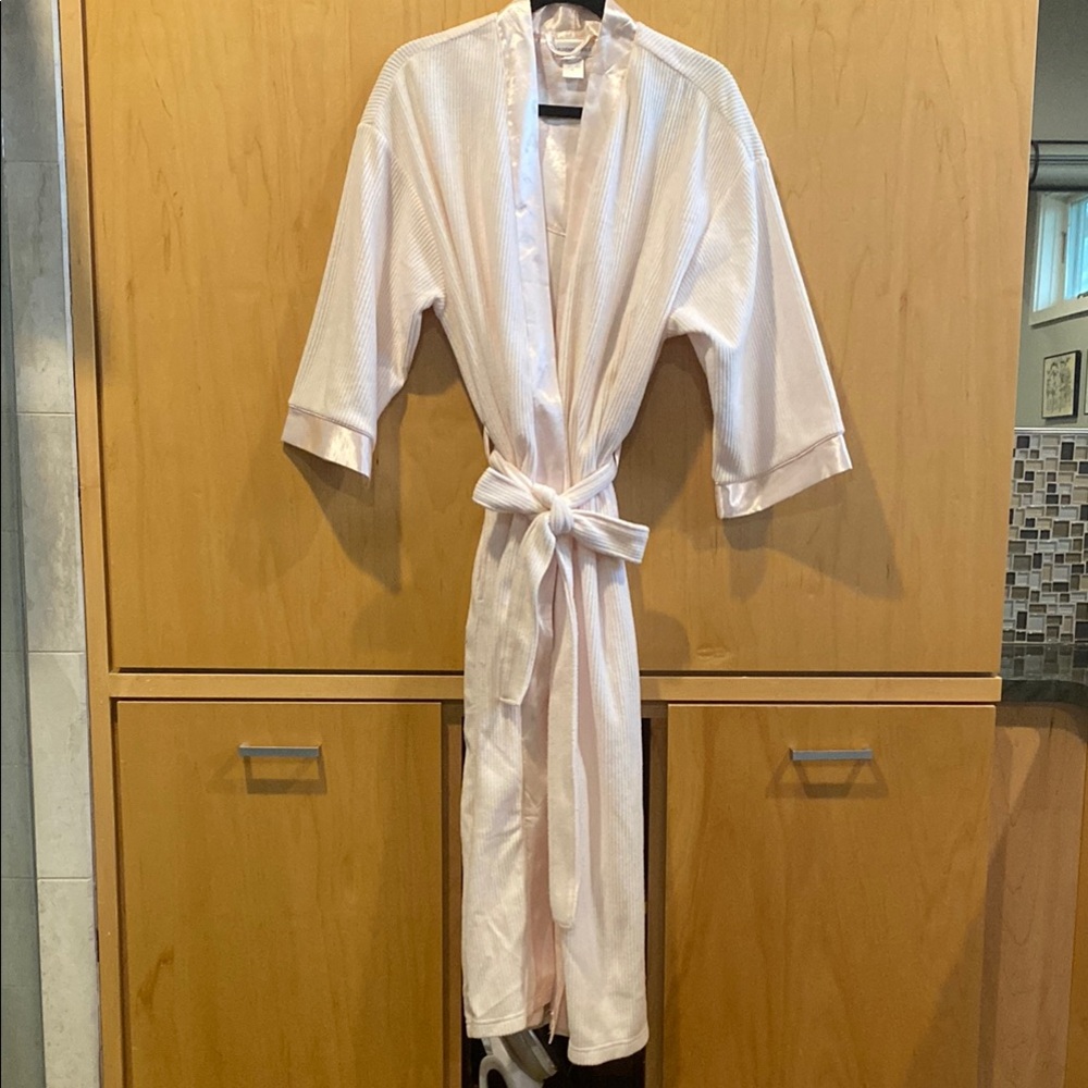 Elegant Pink Robe with Belt
